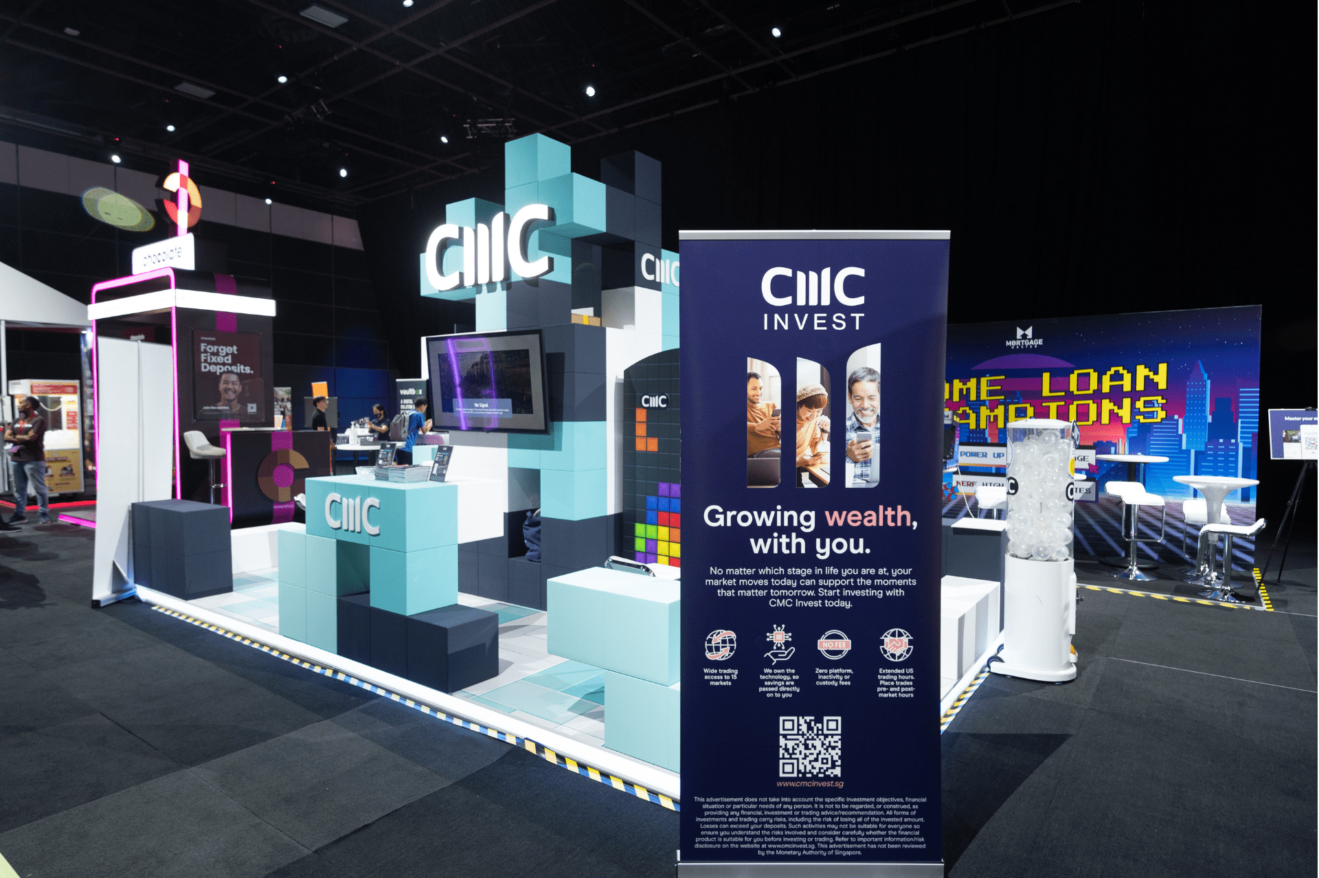 CMC Markets Exhibition Booth Build