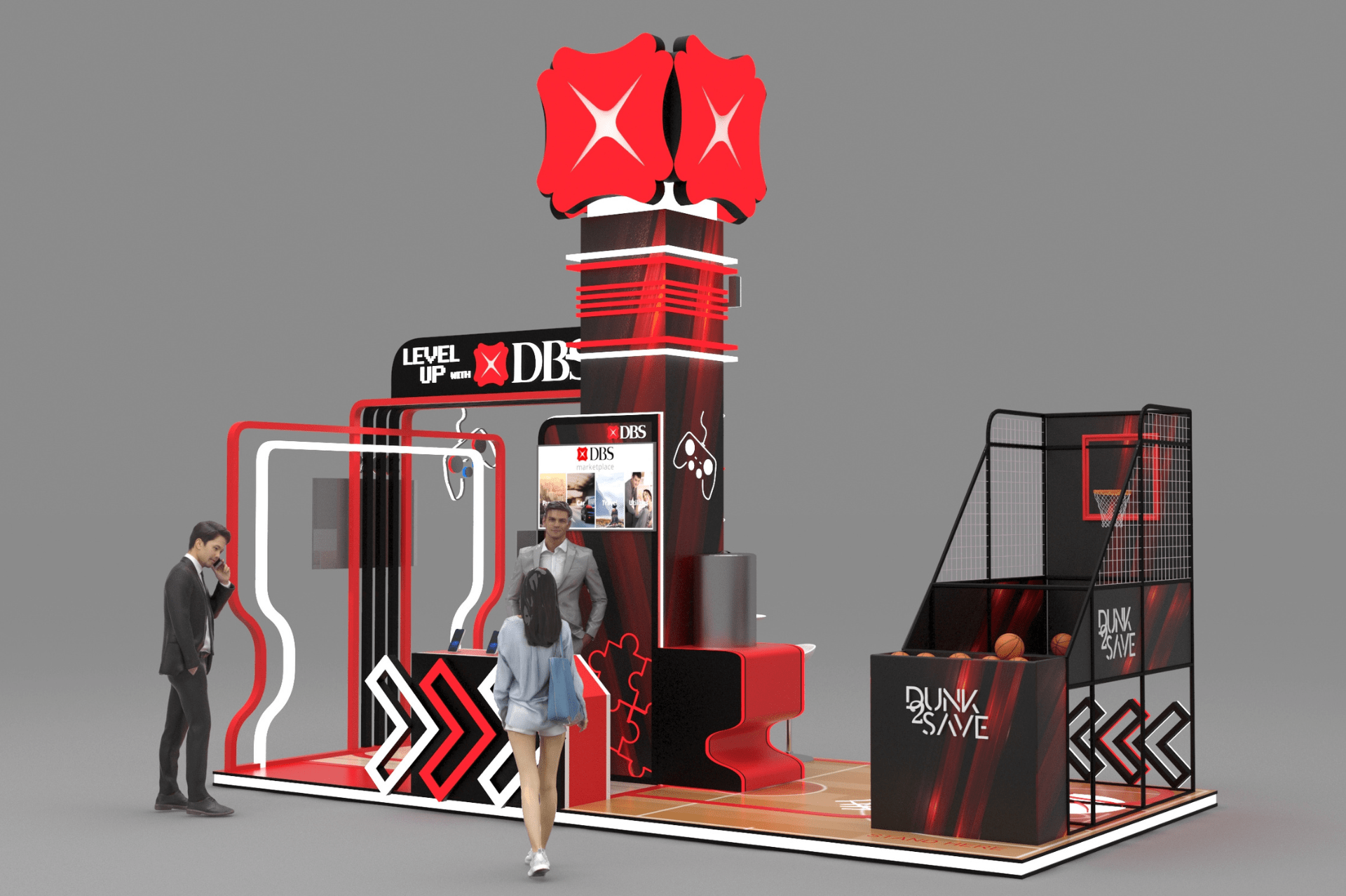 DBS Bank Exhibition Booth Concept