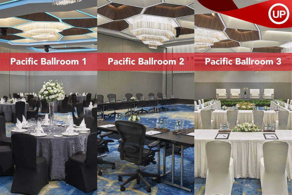 Pacific Ballroom divided into 3