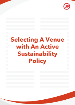 Selecting A Venue with An Active Sustainability Policy