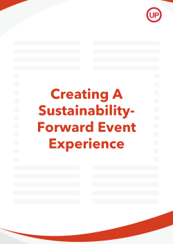 Creating A Sustainability-Forward Event Experience